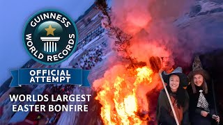 Worlds Largest Easter Bonfire  Official Guinness World Record attempt