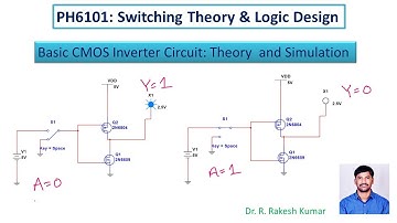 Digital  Design Lab:    CMOS NOT Gate Thoery and Simulation using Multisim