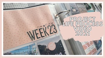 PROJECT LIFE PROCESS VIDEO - Week 23 2021 - Stash kit mix of Studio Calico and Ali Edwards