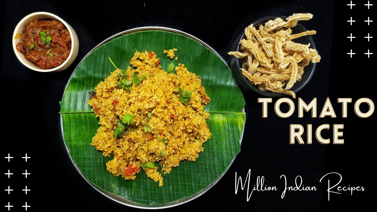 Tomato rice Tomato Pulao Thakkali Sadam variety rice How to