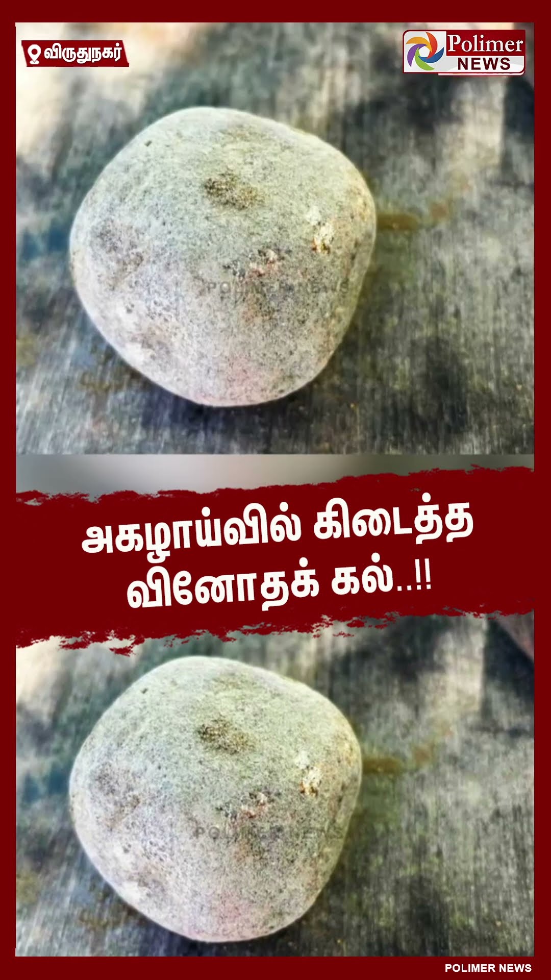 அகழாய்வில் கிடைத்த வினோதக் கல்.. #shorts | #stone | #virudhunagar