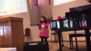 Video thumbnail of ""How Great Thou Art" Carrie Underwood Style - little girl gospel song"