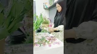 Gubahan dulang hantaran fresh flowers