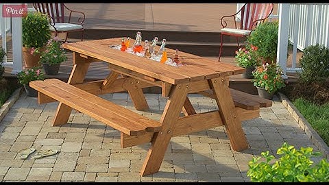 Picnic Table with Built in Cooler