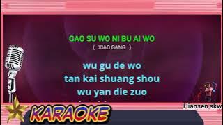 Gao su wo ni bu ai wo - male - karaoke no vokal ( XIAO GANG ) cover to lyrics pinyin