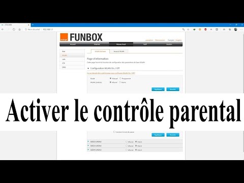 Wolof : Activer le Contrôle Parental (Filtre des URL, définir l'heure de connexion )