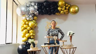 Como hacer un Arco de Globos e instalarlo en la pared / Decoracion cumpleaños