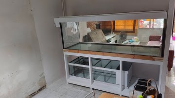 Ton กิ่งแก้ว - งานติดตั้งตู้ใหม่ 72 30 30 กรองล่างพร้อมระบบ Overflow All Services จบพร้อมลงปลา Set 1