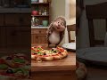 The Hedgehog’s Pizza Roll #ViralShort #FunnyAnimation #PixarStyle #CuteAnimals #PizzaFail 🦔🍕