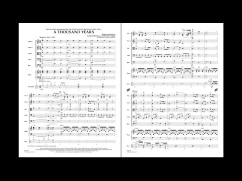 A Thousand Years arranged by Larry Moore