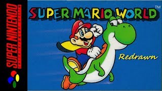 Longplay Snes - Super Mario World Redrawn Hack 100%, All Exits 4K, 60Fps