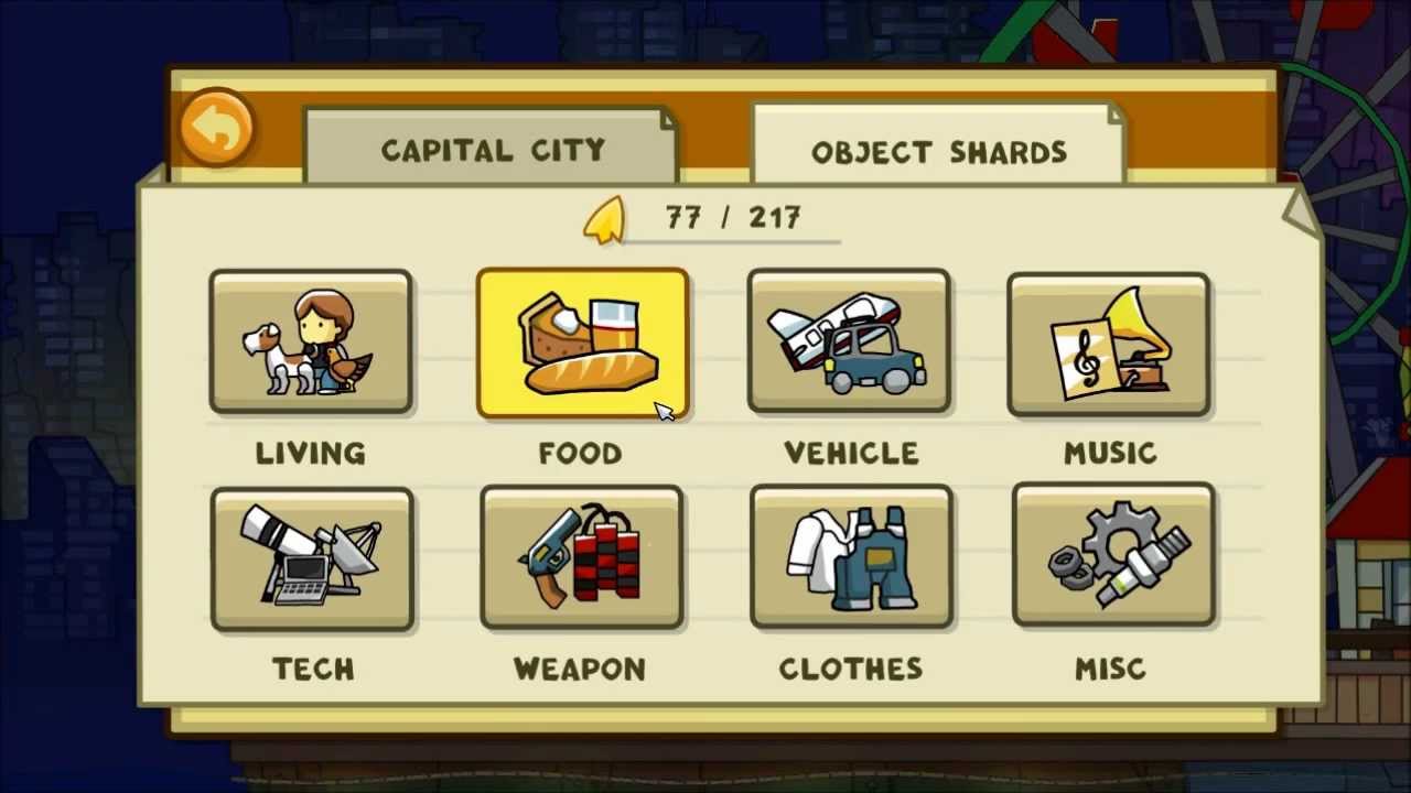 Scribblenauts Unlimited Object Shards Part 3 Vehicles. YouTube