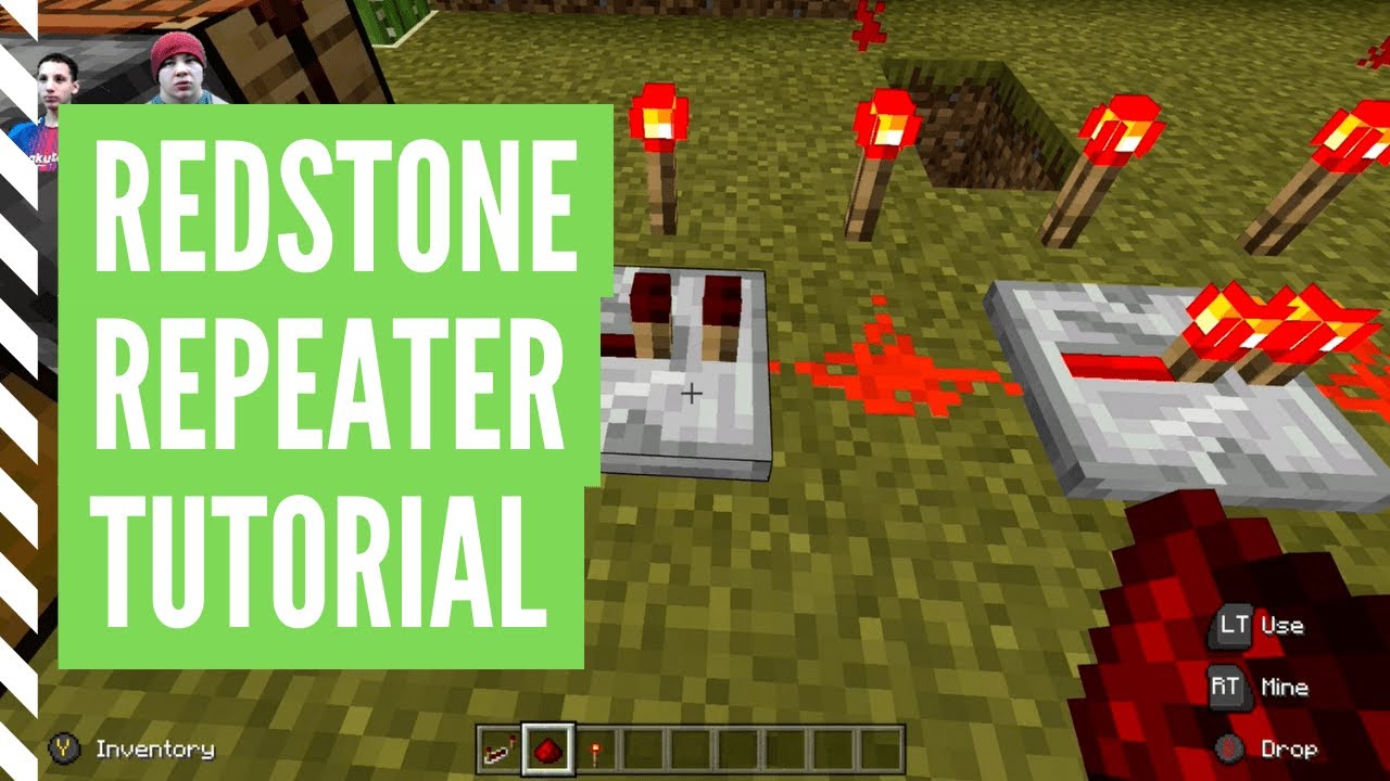 How To Make A Redstone Repeater Minecraft Redstone Repeater Tutorial Youtube