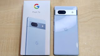 Pixel 7a SeaBlue Colour Unboxing | New Google Pixel 7a Unboxing & First Impressions | Pixel India