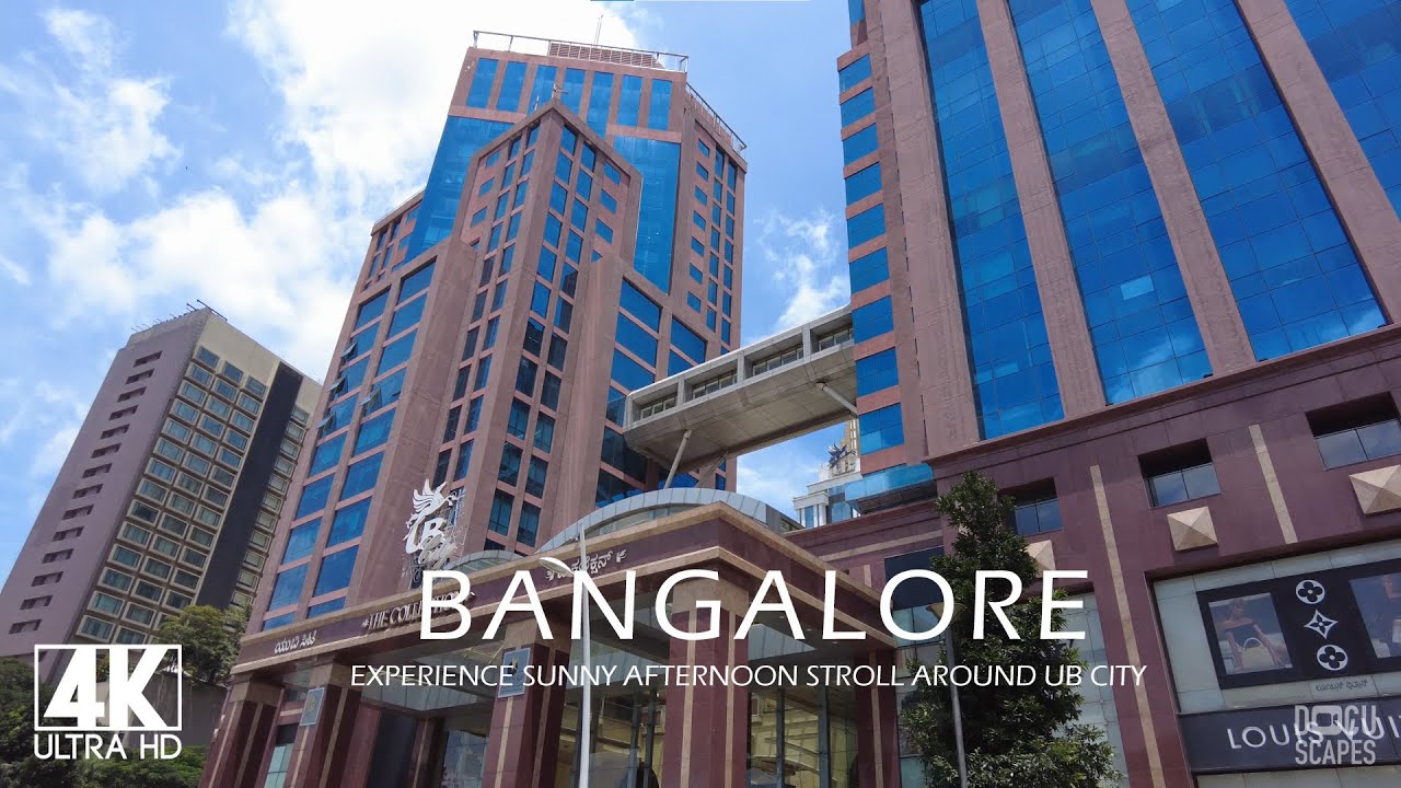 [4K] Afternoon Stroll in Tech Hub of India - UB City, Vittal Mallya ...