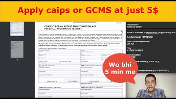 How to apply for caips/GCMS notes? get visa rejection reason in 5$ | Detailed information as on 2022