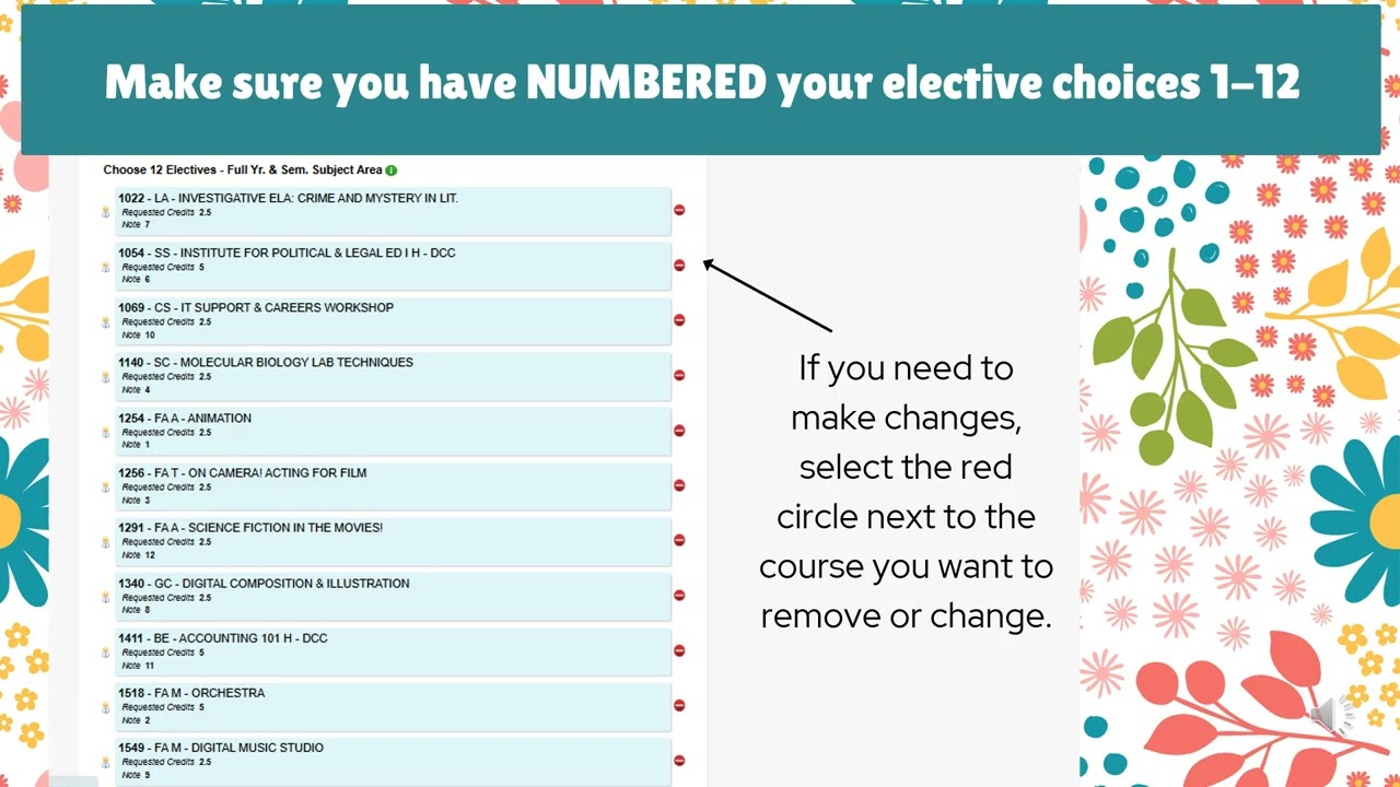 Part 2 East Brunswick High School Scheduling Process