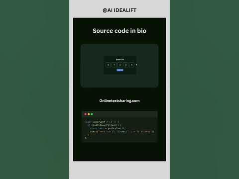 OTP INPUT UI 😍 OTP Code Verification form in HTML CSS & JavaScript # ...