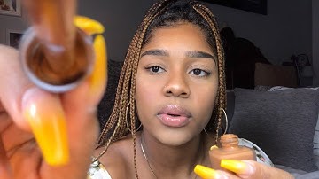 ASMR- FAST AND AGGRESSIVE MAKEUP APPLICATION 😡(Personal Attention)