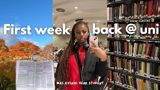 first week back at warwick uni | 3rd year student🎧, new lectures📚, bible study ᡣ𐭩