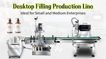 Nenosun Desktop Production Line SMEs Filling Machine, Capping Machine, and Bottle Collection Machine