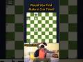 99% of Players Miss This Mate in 2 #chess #shorts #puzzle
