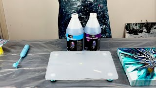 LET'S RESIN~HOW I DO IT ~Top Coat Tutorial on Canvas and Tile~Acrylic Pouring~258 by Studio 15 Acrylics  1,603 views 3 months ago 13 minutes, 38 seconds