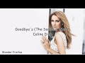 Goodbye&#39;s (The Saddest Word) - Celine Dion (tradução)                          #traduçao #celinedion