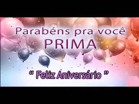 Mensagem de Aniversário Prima