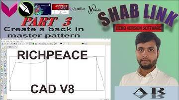 Part 3| Richpeace cad tutorial | fashion design|pattern drafting |fashion designer|shablink |freecad