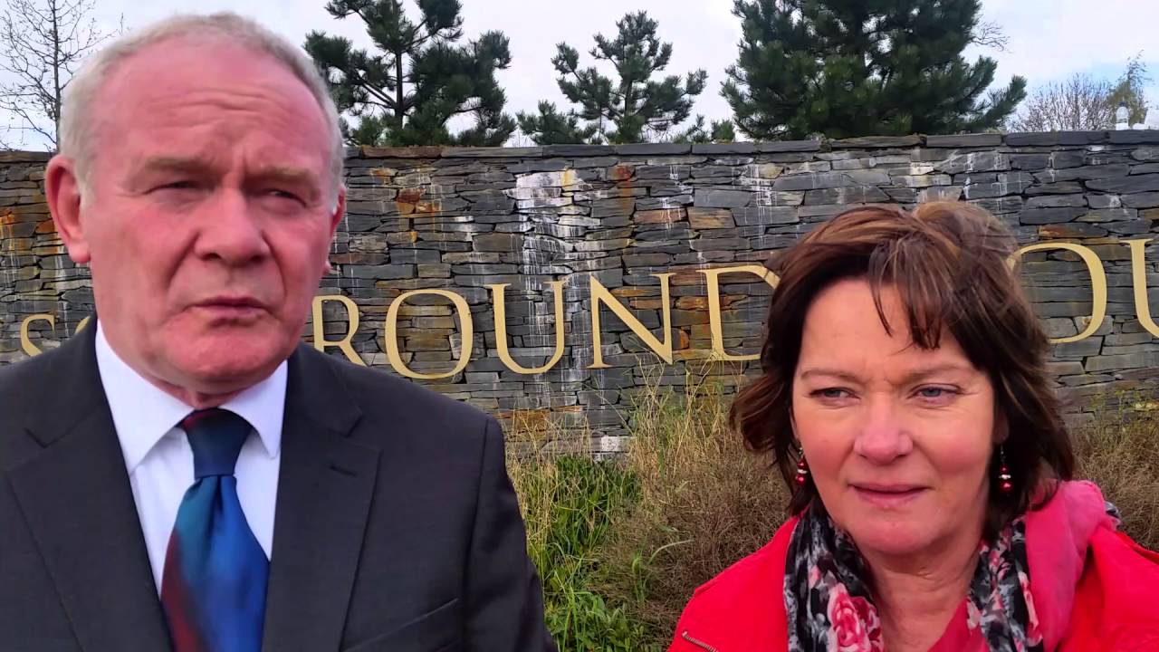 Martin McGuinness in Colin Area