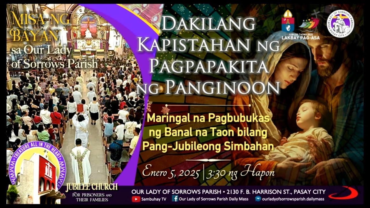 OLSP | Solemn Inauguration of the Holy Year for the Jubilee Pilgrim ...