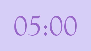 5-Minute Countdown Timer | Moonraker × Amethyst (Larger Digits)