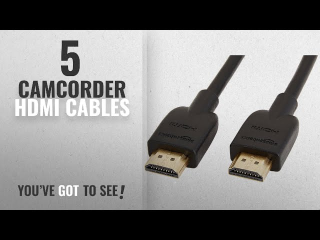 Top 10 Camcorder Hdmi Cables [2018]: AmazonBasics High-Speed HDMI 2.0 Cable - 0.9m / 3 Feet (Latest