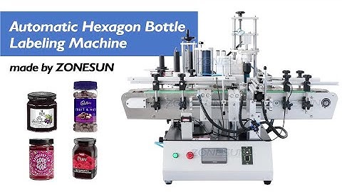 ZONESUN ZS-TB550 Round Irregular Polygonal Hexagonal Glass Bottle Beverage Labeling Machine