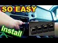 How To INSTALL Ford UPFITTER Switches??!! (So EASY)!!!