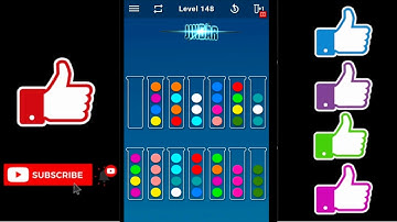 Ball Sort Puzzle Level 148 Color Sorting Games Level 148