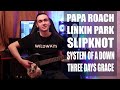 РОК ХИТЫ 2000'х для поднятия гитарных скиллов (LINKIN PARK, PAPA ROACH, SLIPKNOT, SOAD) + ТАБЫ