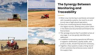 Smarter Supply Chains Crop Monitoring Systems Meet Farm Traceability Software