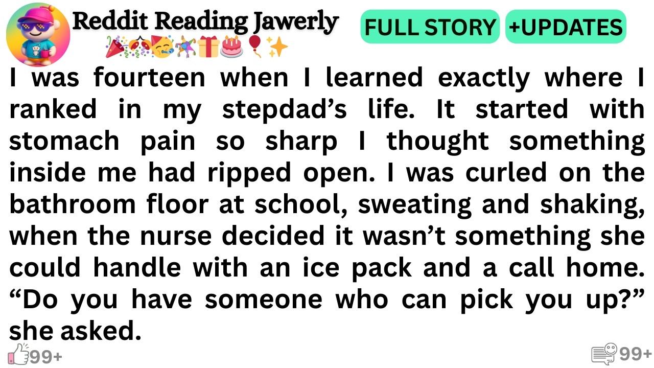 I was fourteen when I learned exactly where I ranked in my stepdad’s life. It started with..''