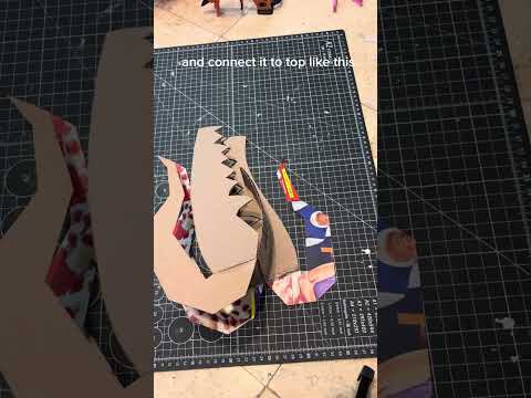 Cardboard dragon puppet base tut from @SillyMunchkinz!||remake of voided||⚠️PLEASE DO NOT COPY⚠️