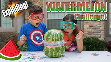 EXPLODING WATERMELON CHALLENGE!