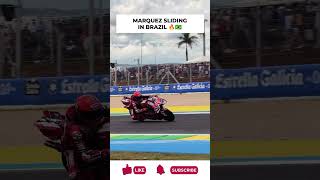 MARQUEZ SLIDING IN #braziliangp  🔥🇧🇷 | #MotoGP Shorts