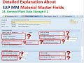 ( General Plant Data Storage#1 ) SAP S/4 HANA MM Material Master Detailed Explanation