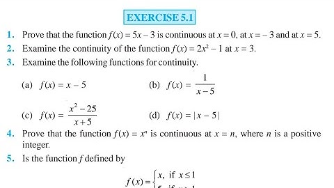 EX 5.1 Q20 TO Q34 NCERT MATH CLASS 12TH CONTINUITY&DIFFERENTIABILITY