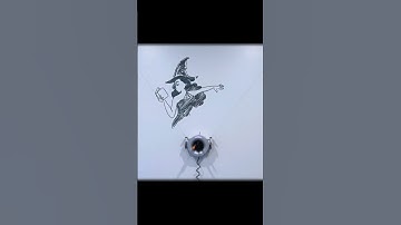 Scribit Time-lapse | 60sec | "HalloWitch" by Andrea Giagheddu