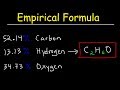 Empirical and Molecular Formulas from Percent Composition in Chemistry