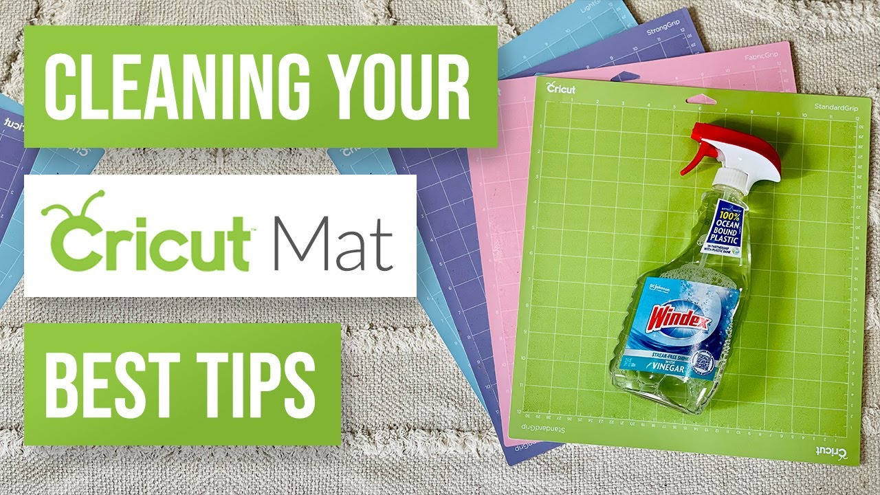 Use rubbing alcohol to clean your cricut mat. Just pour a little