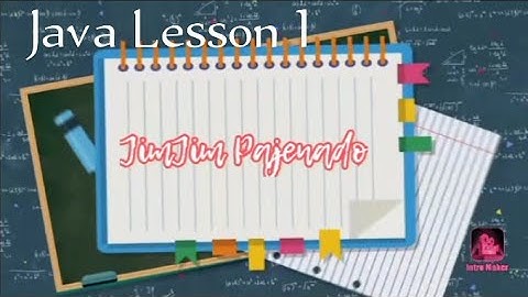 Java Tutorial Lesson 1"Hello World"