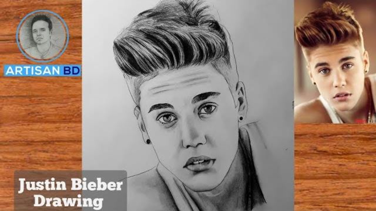 JUSTIN BIEBER DRAWING | KENNYVINCI ARTHOUSE